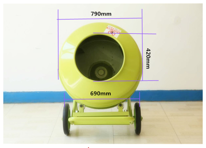 350小型混凝土搅拌机滚筒容量