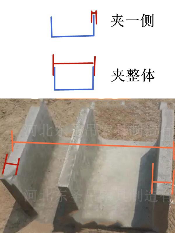 吊夹夹具吊装U型水泥电缆槽